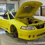 Yellow was discontinued in 2000 (by Ford). Here's a 99 stang waiting for an engine.