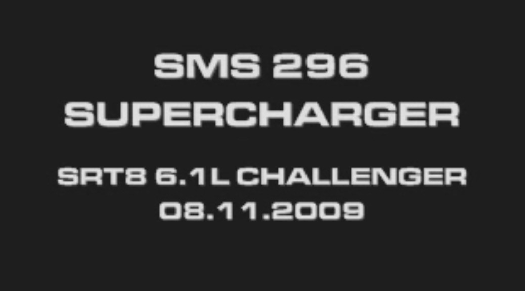 SMS 296 Supercharger Dyno Pull