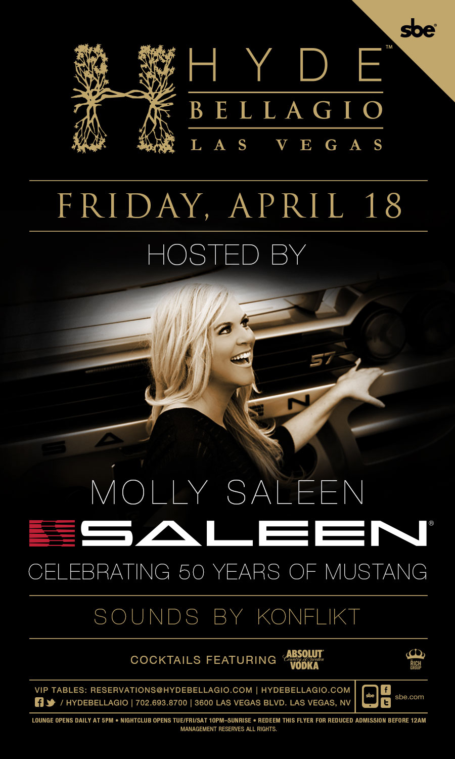 Mustang Party Flyer