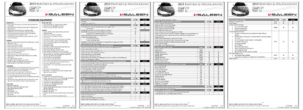 2015 Saleen ST – Features & Specifications