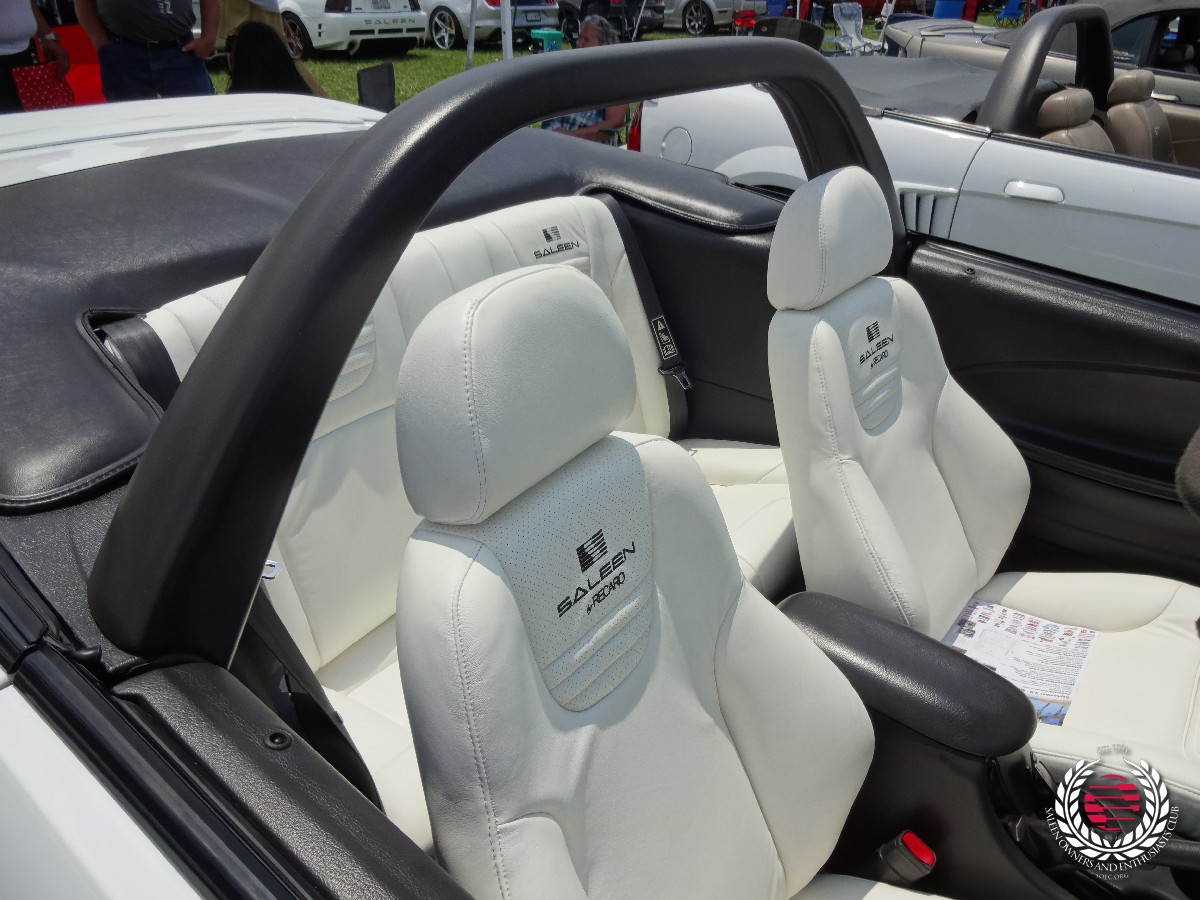 Custom white leather Recaro Trend seating