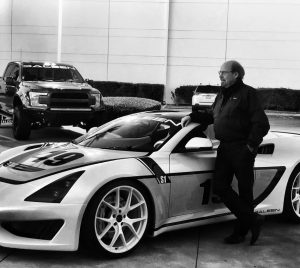 Steve Saleen with Saleen 1 Cup car