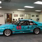 Left: Today the “teal car” has pride of place in the Baer Brakes offices. It’s pretty difficult to ignore your history when it’s sitting right there in the workplace.