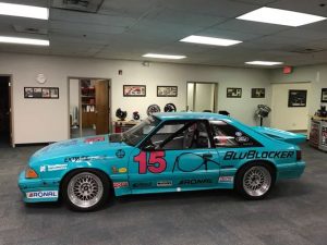 Left: Today the “teal car” has pride of place in the Baer Brakes offices. It’s pretty difficult to ignore your history when it’s sitting right there in the workplace.