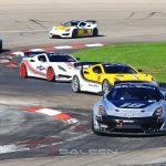 "Young Drivers" category champion Carter Fartuch of Schnecksville, Pa. leads the field through the chicane at Las Vegas Motor Speedway during the final event of the 2019 Saleen Cup Racing Series. (Photo: Saleen Automotive)